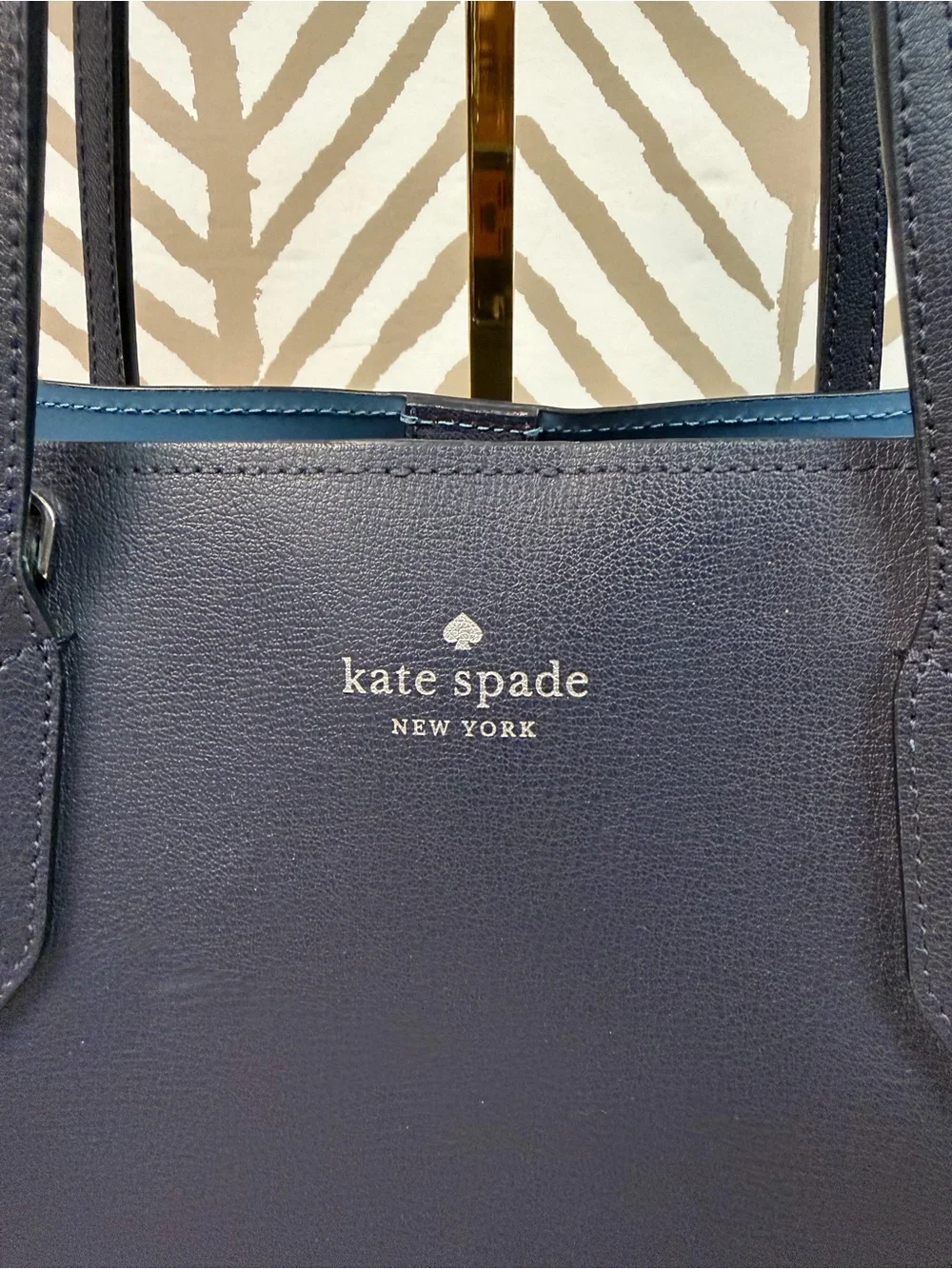 Kate Spade Navy Blue Harper Handbag
